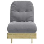vidaXL Futon Schlafsofa mit Matratze 60x206x11 Kiefernholz Imprägniert