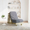 vidaXL Futon Schlafsofa mit Matratze 60x206x11 Kiefernholz Imprägniert