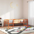 vidaXL Kinderbett Wachsbraun 80x200 cm Massivholz Kiefer