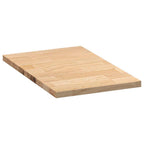 vidaXL Küchenarbeitsplatte 40x63,5x2,7 cm Massivholz Eiche Rechteckig