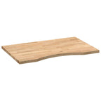 vidaXL Schreibtischplatte Unbehandelt 80x50x2,5 cm Massivholz Eiche