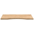 vidaXL Schreibtischplatte Unbehandelt 80x50x2,5 cm Massivholz Eiche