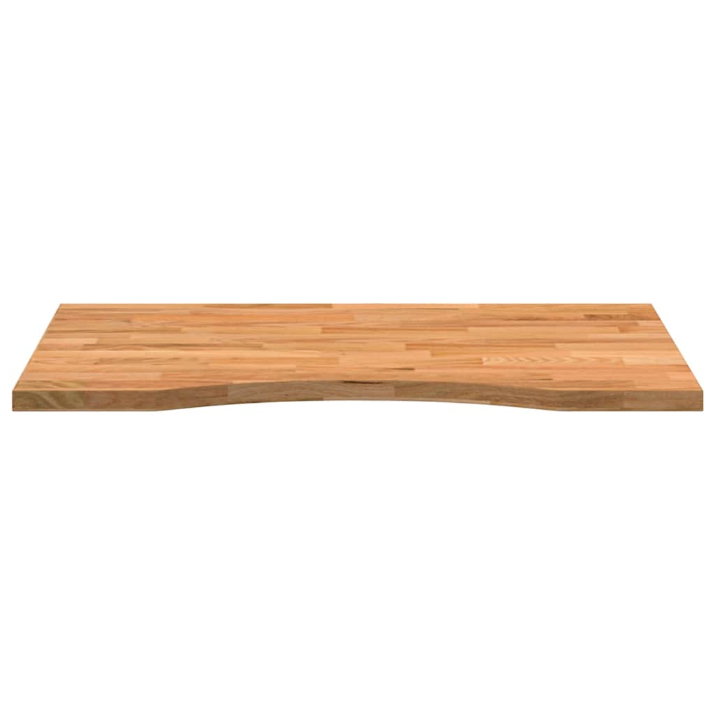 vidaXL Schreibtischplatte Hellbraun 80x50x2,5 cm Massivholz Eiche