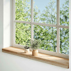 vidaXL Fensterbänke 2 Stk. Unbehandelt 70x15x2 cm Massivholz Eiche