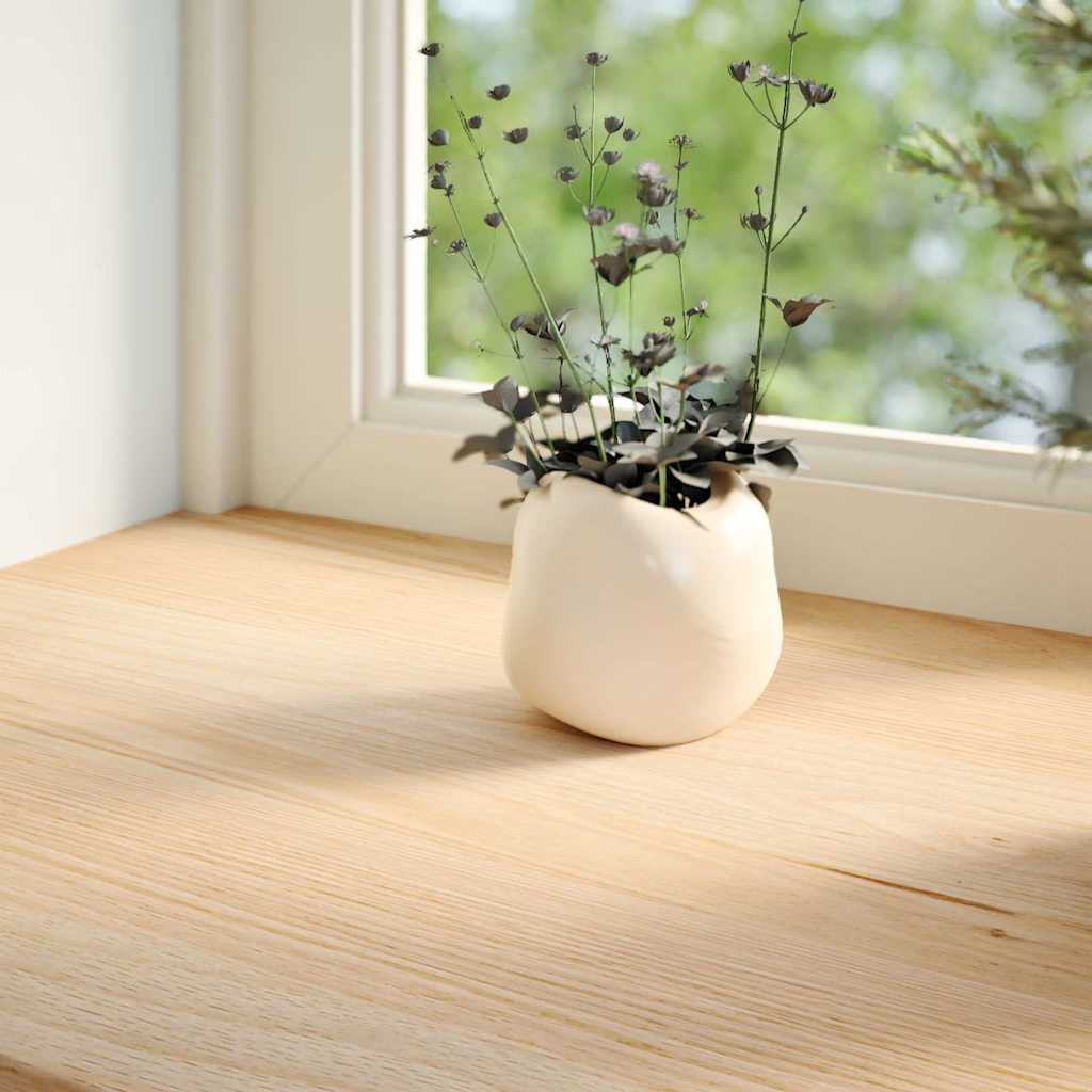 vidaXL Fensterbänke 2 Stk. Unbehandelt 70x15x2 cm Massivholz Eiche