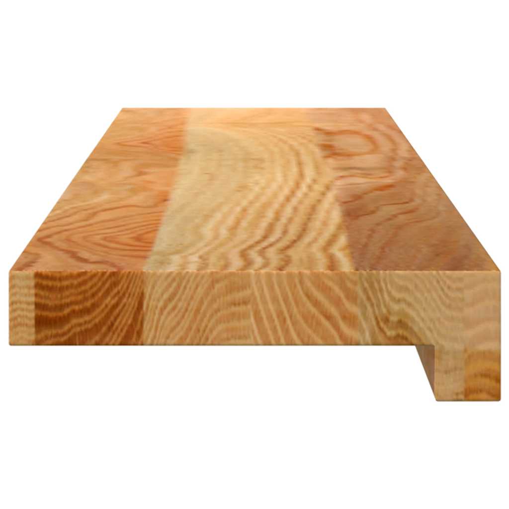 vidaXL Fensterbänke 2 Stk. Hellbraun 70x15x2 cm Massivholz Eiche