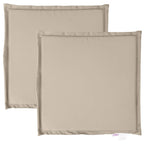 vidaXL Garten-Sitzkissen 2 Stk. Taupe 45x45x2 cm Quadratisch