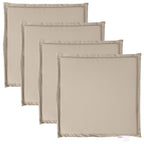 vidaXL Garten-Sitzkissen 4 Stk. Taupe 45x45x2 cm Quadratisch