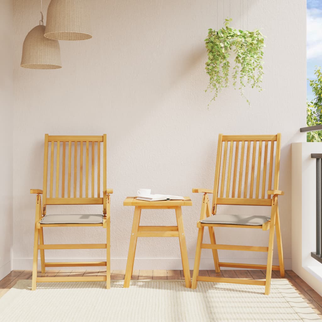 vidaXL Garten-Sitzkissen 4 Stk. Taupe 45x45x2 cm Quadratisch