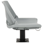 vidaXL 2-tlg. Bootssitz-Set Klappbar Kein Kissen Grau 48x51x41 cm