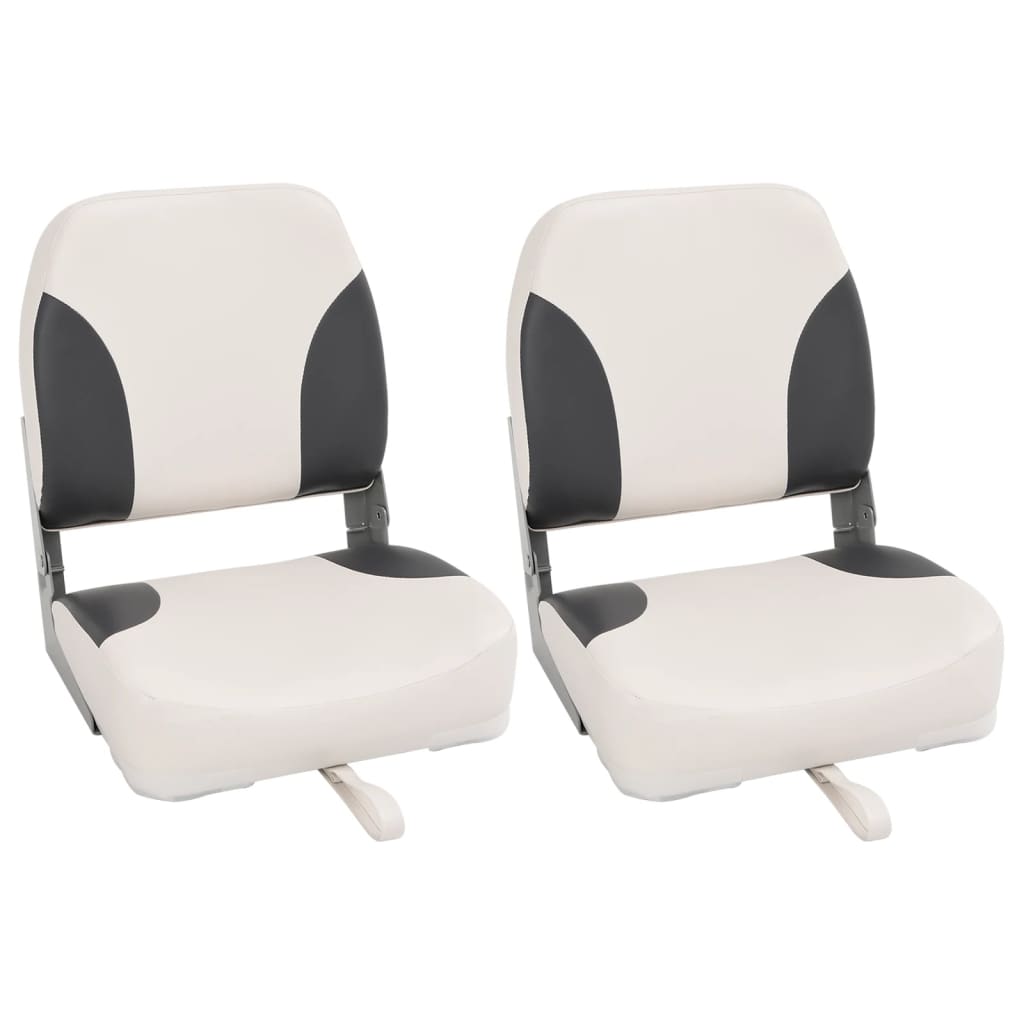 vidaXL Bootssitze 2 Stk. mit Hoher Rückenlehne Klappbar 41x36x48 cm