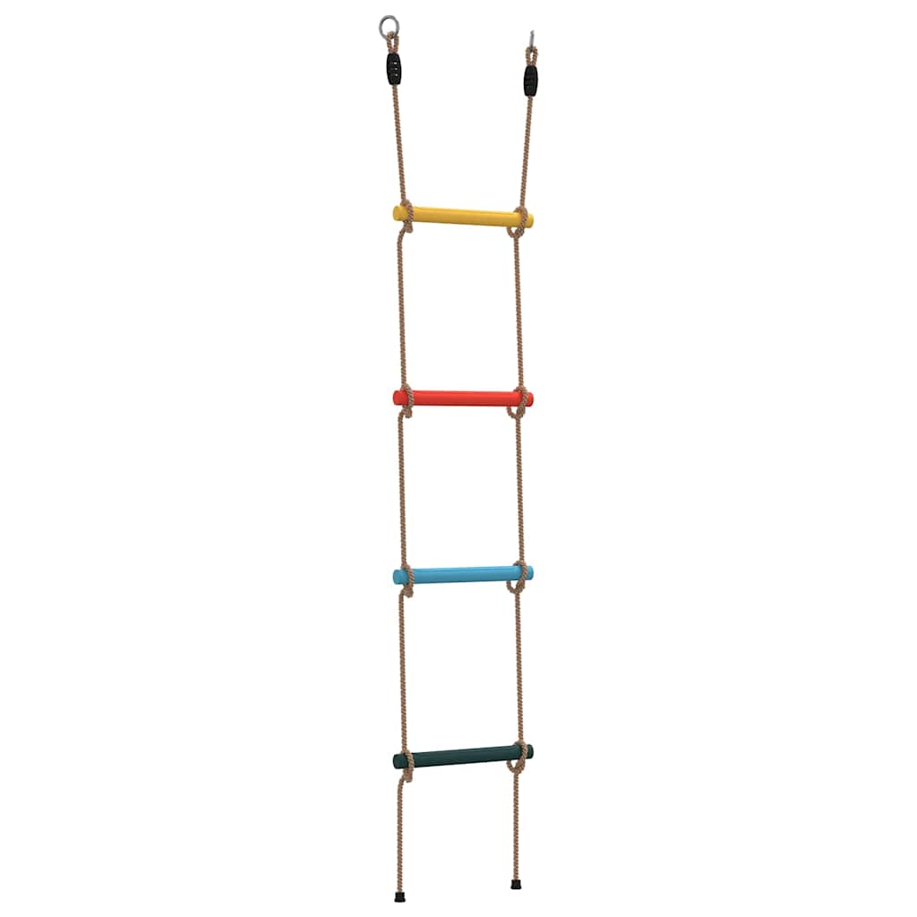 vidaXL Strickleiter für Kinder mit 4 Sprossen Mehrfarbig
