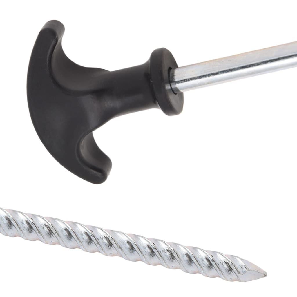 vidaXL Zeltheringe 24 Stk. 17 cm Ø7 mm Verzinkter Stahl