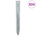 vidaXL Zeltheringe 24 Stk. 17 cm Ø20 mm Verzinkter Stahl