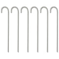 vidaXL Zeltheringe 6 Stk. 37 cm Ø10 mm Verzinkter Stahl