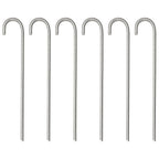 vidaXL Zeltheringe 6 Stk. 37 cm Ø10 mm Verzinkter Stahl