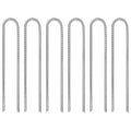 vidaXL Zeltheringe 6 Stk. U-Form 30 cm Ø7 mm Verzinkter Stahl