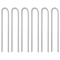 vidaXL Zeltheringe 6 Stk. U-Form 37 cm Ø10 mm Verzinkter Stahl