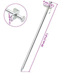 vidaXL Zeltheringe 24 Stk. 30 cm 8 mm Verzinkter Stahl