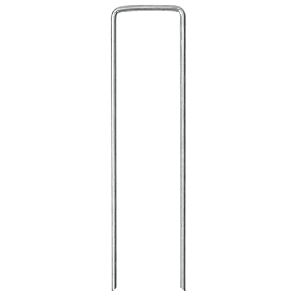 vidaXL Bodenanker U-Form 25 Stk. 15x3,5 cm Verzinkter Stahl