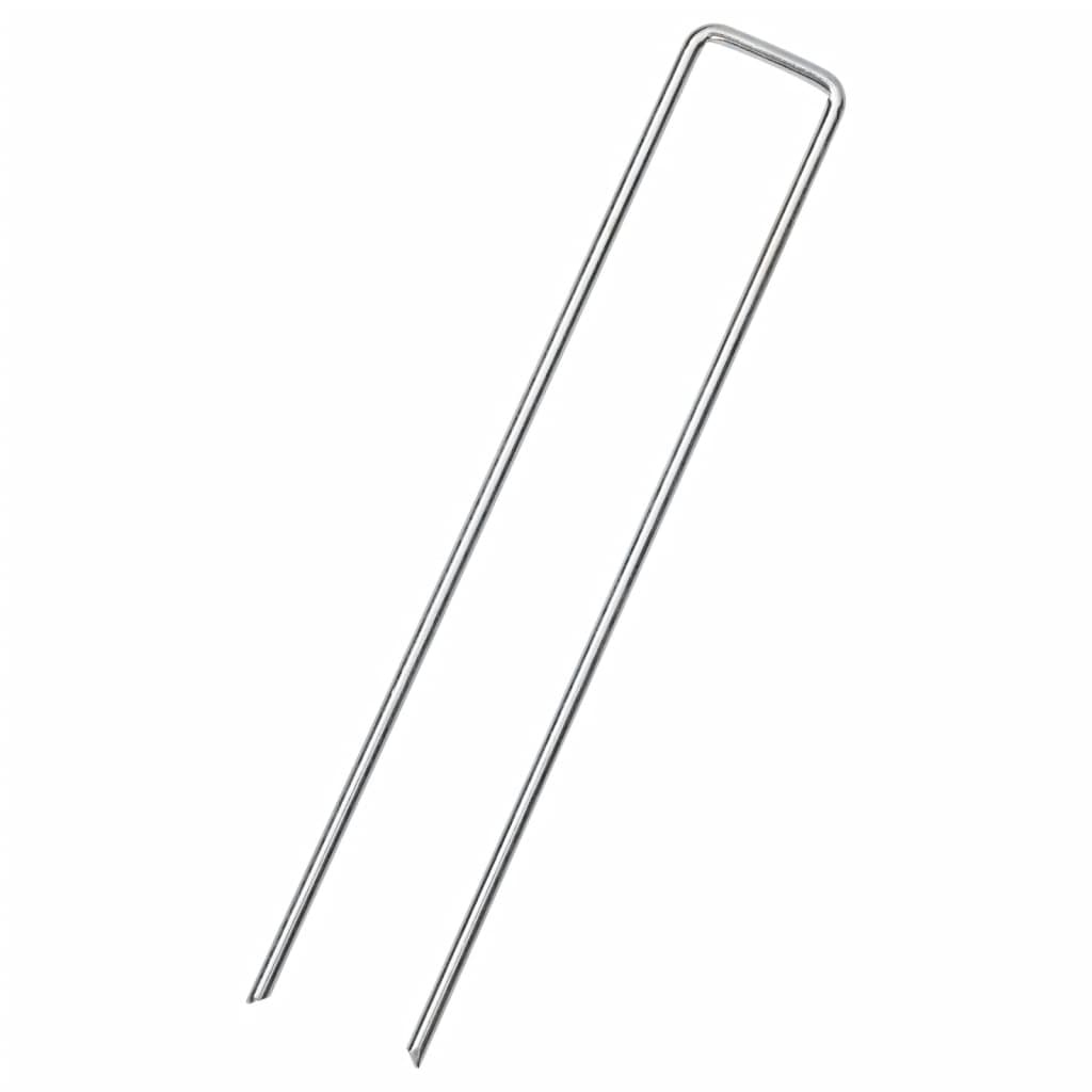 vidaXL Bodenanker 50 Stk. U-Form 20x4 cm Verzinkter Stahl
