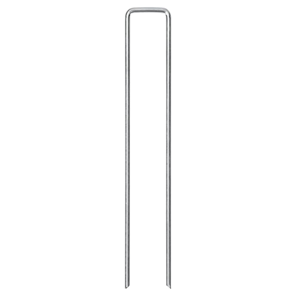 vidaXL Bodenanker 50 Stk. U-Form 20x4 cm Verzinkter Stahl