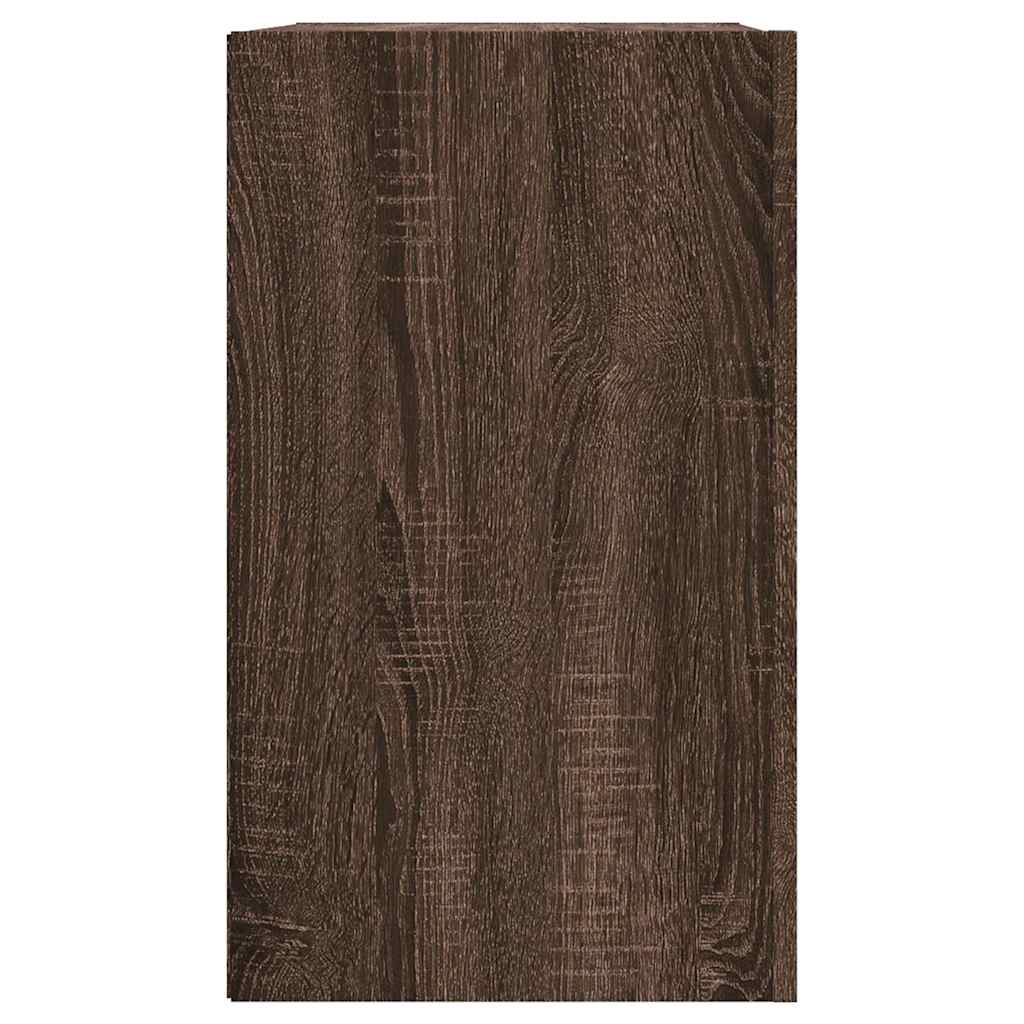 vidaXL Wandregal Braun Eichen-Optik 75x35x60 cm Holzwerkstoff