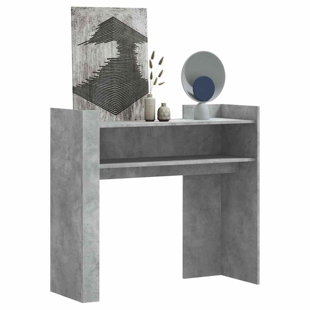vidaXL Konsolentisch Betongrau 100x35x90 cm Holzwerkstoff
