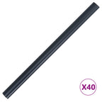 vidaXL Garten Sichtschutzbildschirme 2 pcs Dunkelgrau 35 x 0.19 m PVC