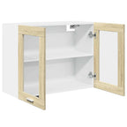 vidaXL Hängeglasschrank Lyon Sonoma-Eiche 80x31x60 cm Holzwerkstoff