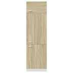 vidaXL Kühlumbauschrank Lyon Sonoma-Eiche 60x57x207 cm Holzwerkstoff