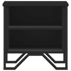 vidaXL Nachttisch Schwarz 2 Stk. 40x30x40 cm Holzwerkstoff
