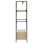 vidaXL Kleiderständer Sonoma-Eiche 90x50x180 cm Holzwerkstoff