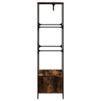 vidaXL Kleiderständer Räuchereiche 90x50x180 cm Holzwerkstoff