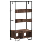 vidaXL Kleiderständer Braun Eichen-Optik 90x50x180 cm Holzwerkstoff