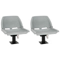 vidaXL Bootssitze mit Podest 2 Stk. 360° Drehbar