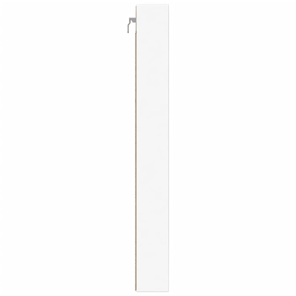 vidaXL Vitrinenschrank Weiß 100x8,5x75 cm Holzwerkstoff