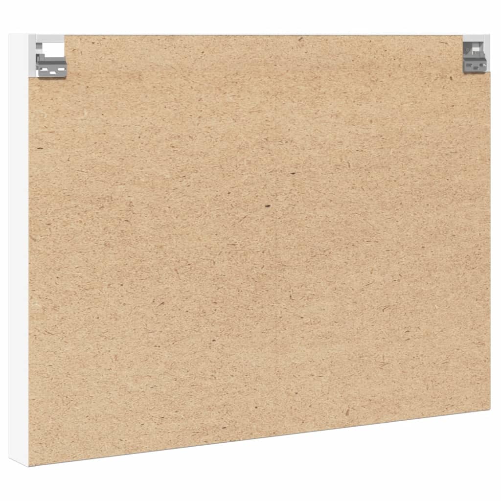 vidaXL Vitrinenschrank Weiß 100x8,5x75 cm Holzwerkstoff