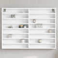 vidaXL Vitrinenschrank Weiß 100x8,5x75 cm Holzwerkstoff
