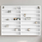 vidaXL Vitrinenschrank Weiß 100x8,5x75 cm Holzwerkstoff