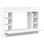 vidaXL Wand-Schreibtisch Weiß 105x48x75 cm Holzwerkstoff