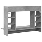 vidaXL Wand-Schreibtisch Betongrau 105x48x75 cm Holzwerkstoff