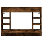 vidaXL Wand-Schreibtisch Räuchereiche 105x48x75 cm Holzwerkstoff