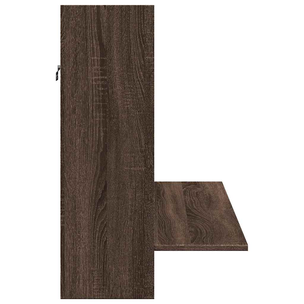 vidaXL Wand-Schreibtisch Braun Eichen-Optik 105x48x75 cm Holzwerkstoff