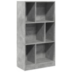 vidaXL Bücherregal Betongrau 57x28,5x107,5 cm Holzwerkstoff