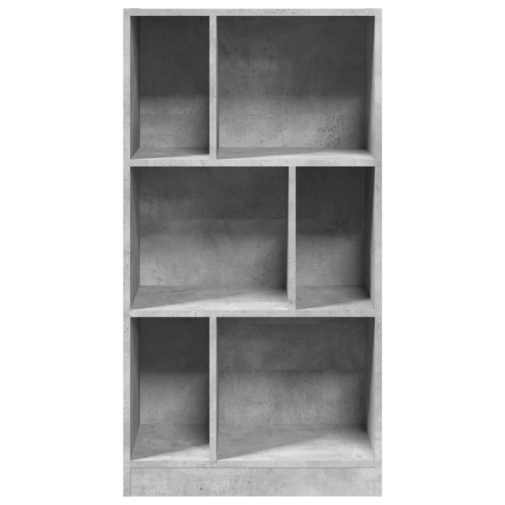 vidaXL Bücherregal Betongrau 57x28,5x107,5 cm Holzwerkstoff