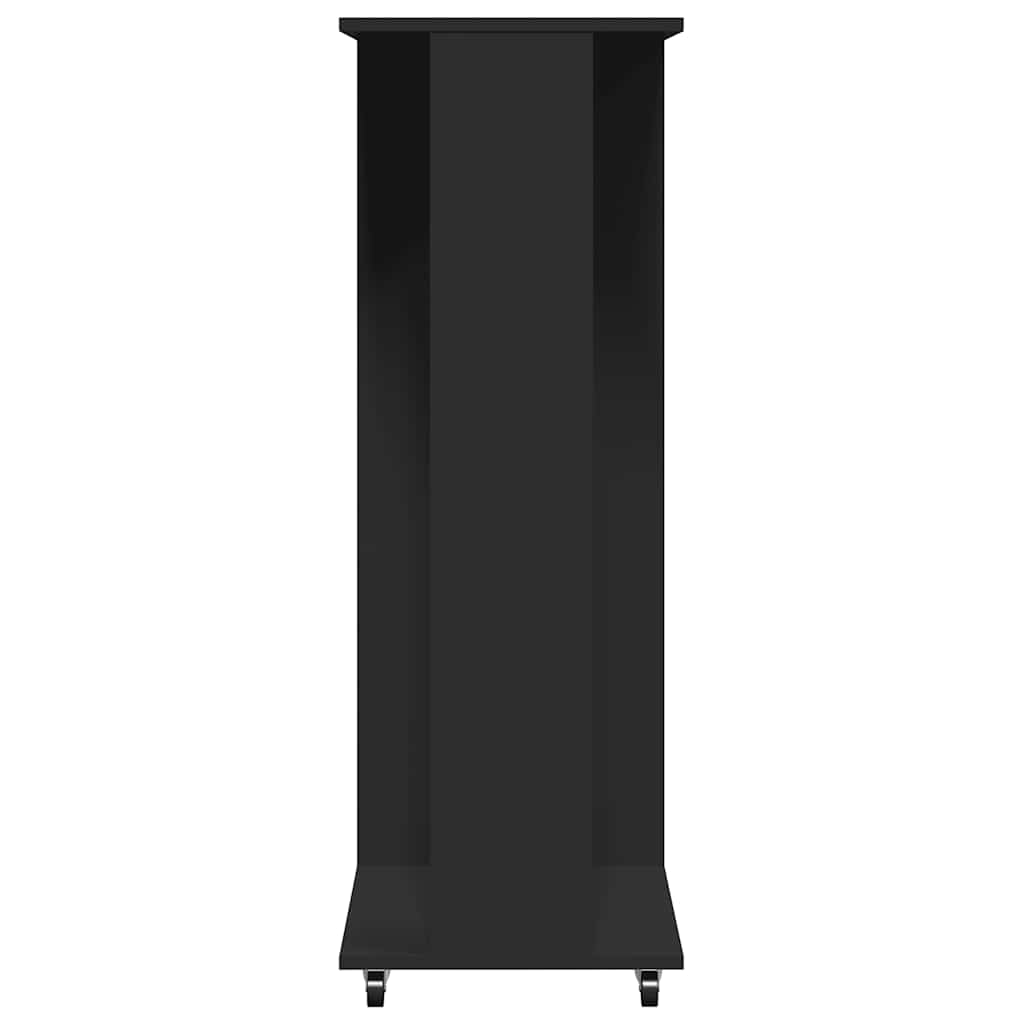 vidaXL Kleiderständer mit Rollen Schwarz 102x38x110 cm Holzwerkstoff