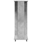 vidaXL Kleiderständer mit Rollen Betongrau 102x38x110 cm Holzwerkstoff