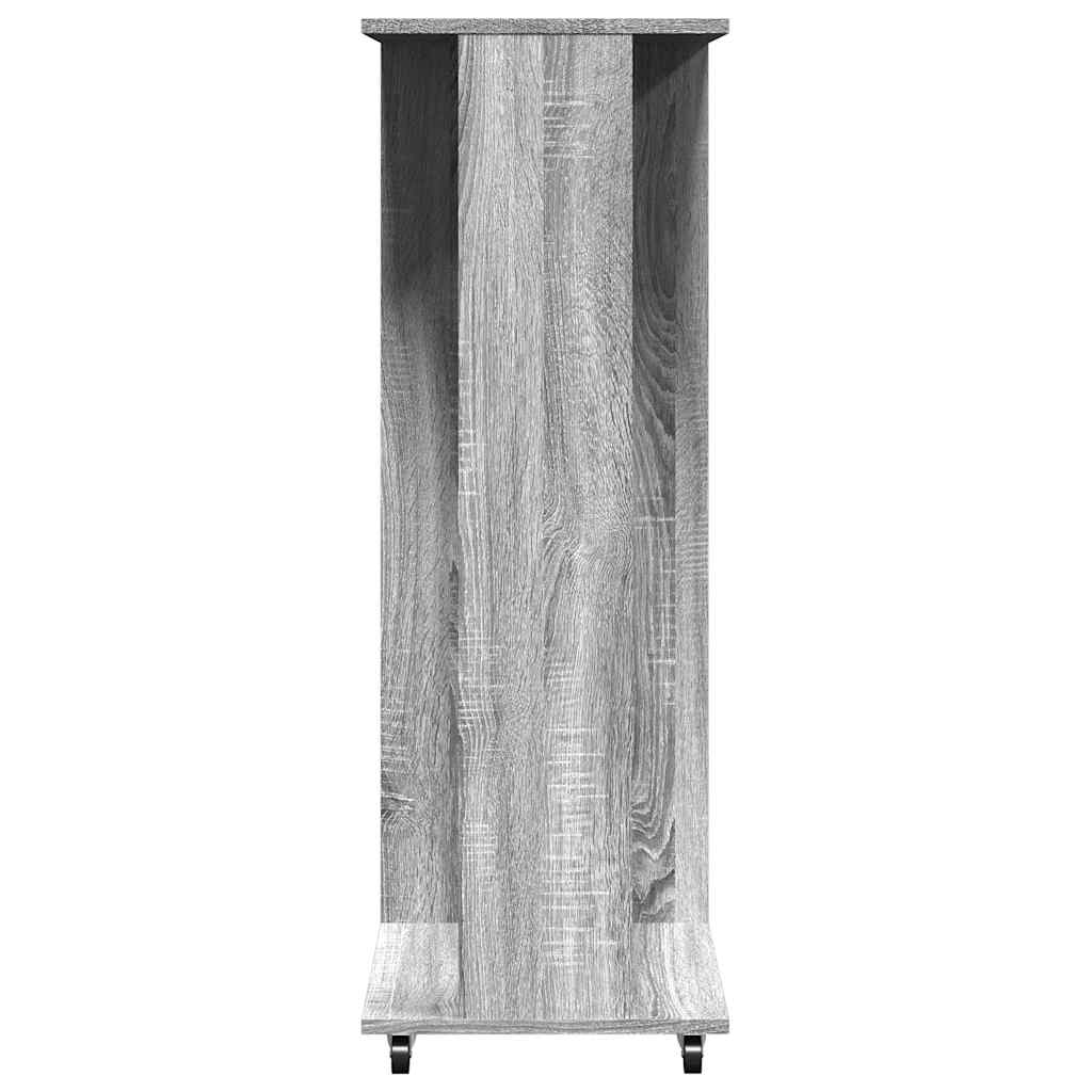 vidaXL Kleiderständer mit Rollen Grau Sonoma 102x38x110 cm