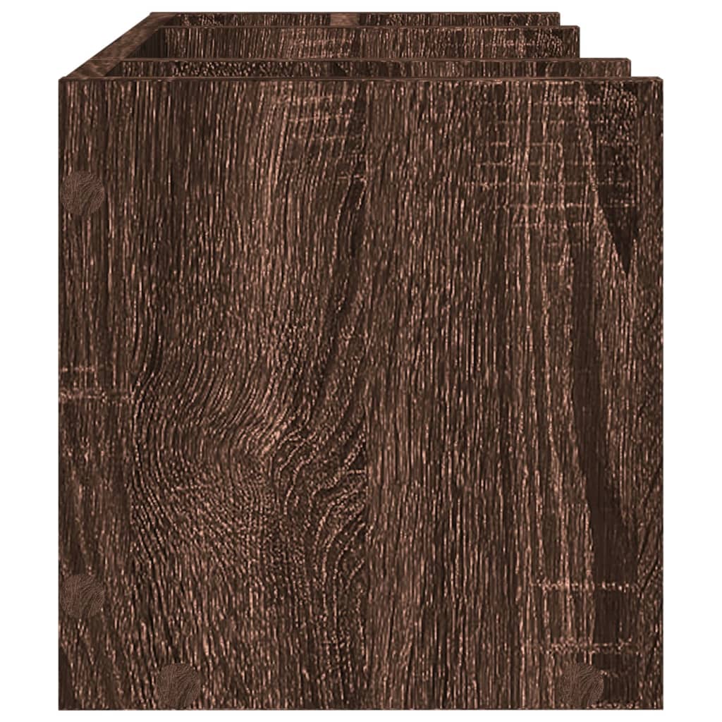 vidaXL Schreibtisch-Organizer Braun Eiche 44,5x24x25 cm Holzwerkstoff